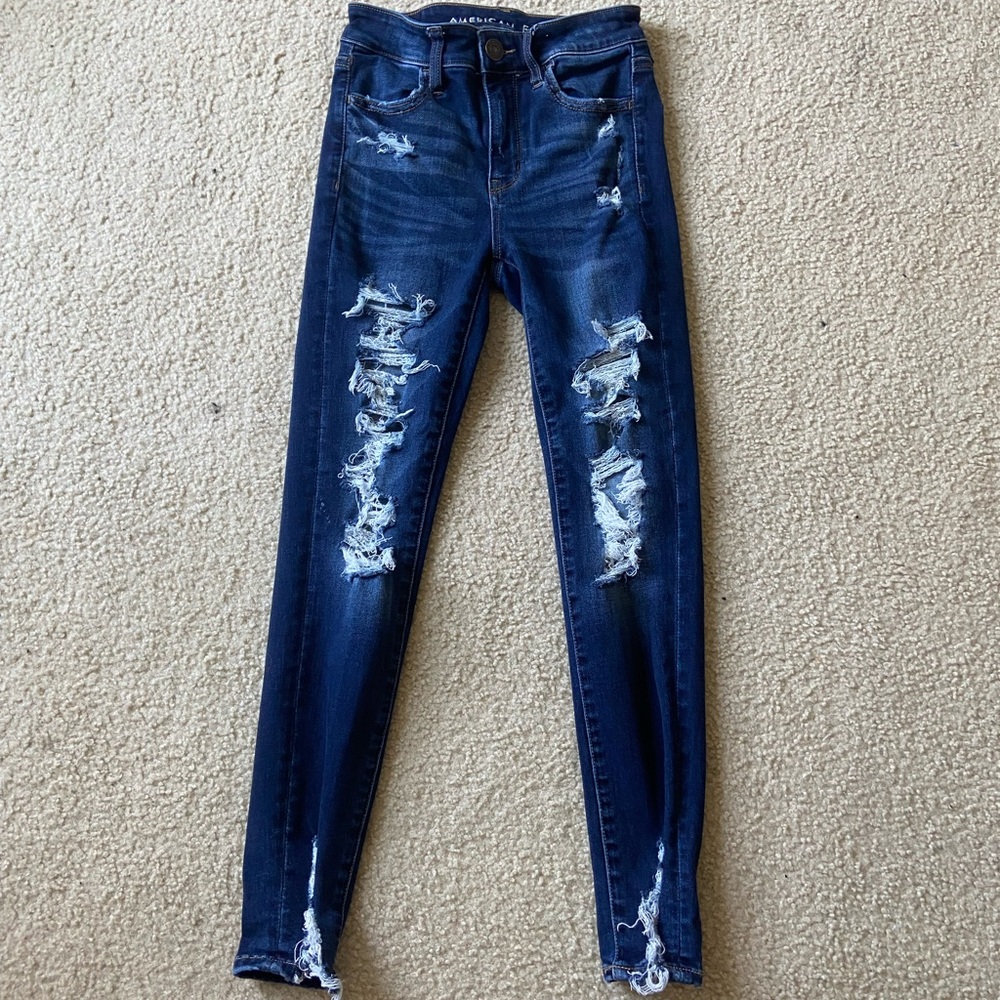 American Eagle jeans, High rise jeggings, size 0 Short